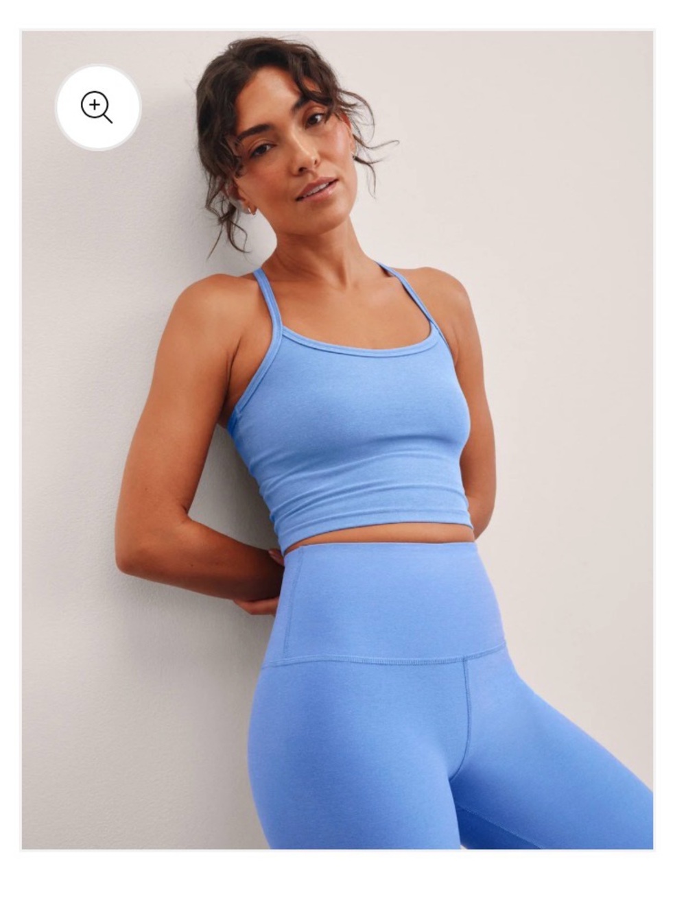 BEYOND YOGA CAUGHT IN THE MIDI HIGH WAISTED LEGGING FLOWER BLUE HEATHER - Picture 6 of 6